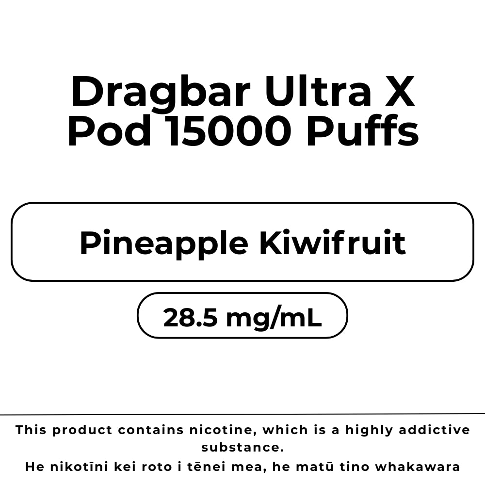 Dragbar Ultra X Pod Pineapple Kiwifruit