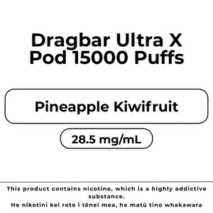 Dragbar Ultra X Pod Pineapple Kiwifruit