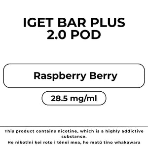 IGET Bar Plus 6k Pod Raspberry Berry
