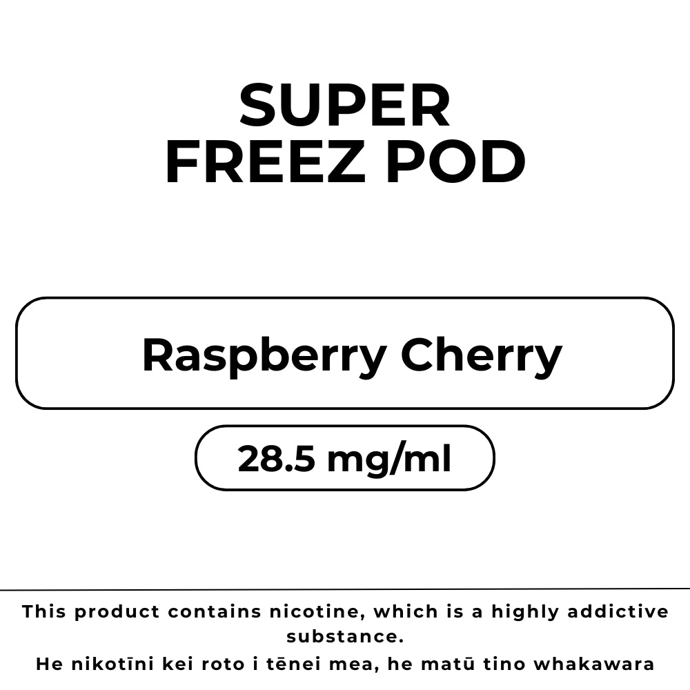 Super Freez Pod Raspberry Cherry