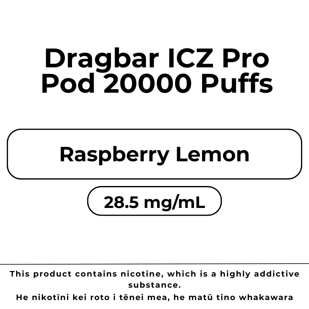 Dragbar ICZ Pro Pod Raspberry Lemon