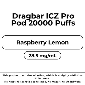 Dragbar ICZ Pro Pod Raspberry Lemon
