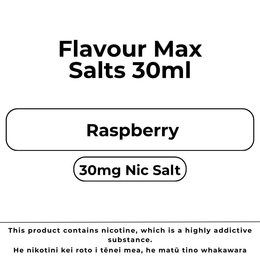 Flavour Max Salts 30mg Raspberry