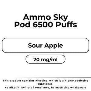 Ammo Sky Pod 20mg/ml Sour Apple