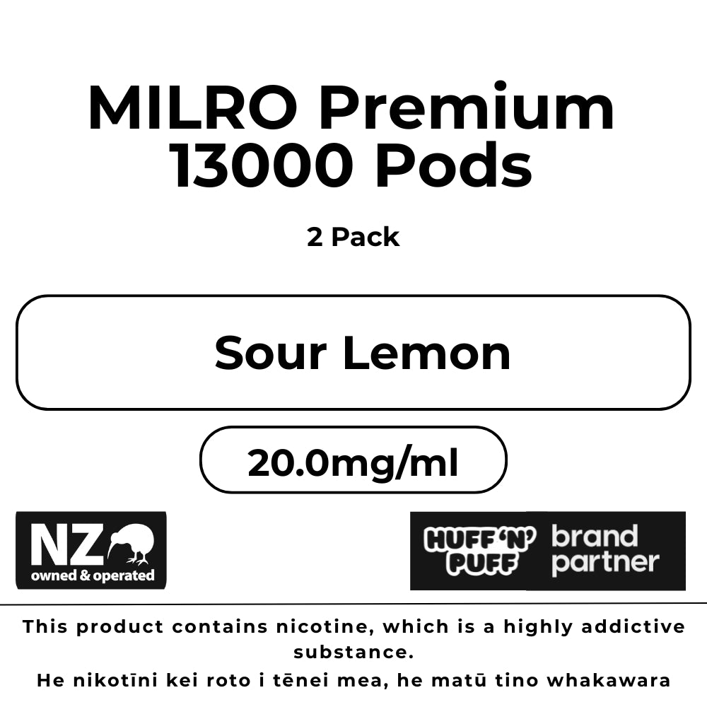 Milro Pods Sour Lemon (2 Pack)