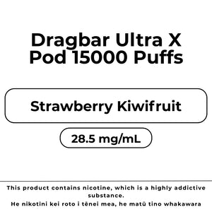 Dragbar Ultra X Pod Strawberry Kiwifruit