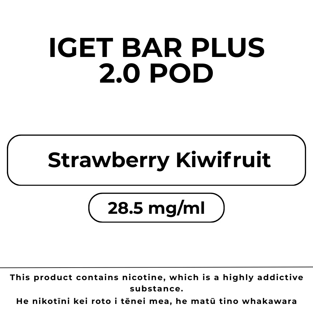 IGET Bar Plus 6k Pod Strawberry Kiwifruit