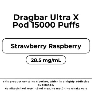 Dragbar Ultra X Pod Strawberry Raspberry