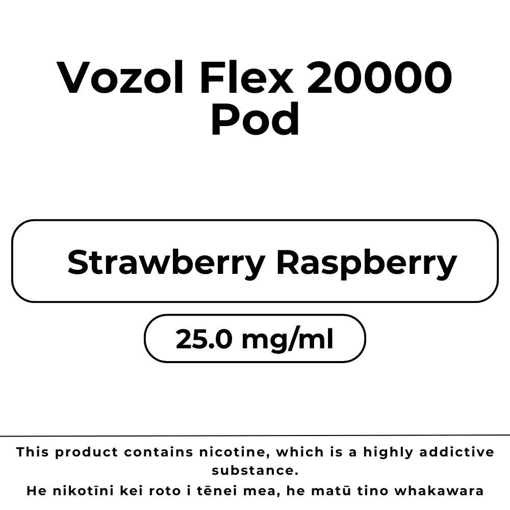 Vozol Flex 20000 Pod Strawberry Raspberry