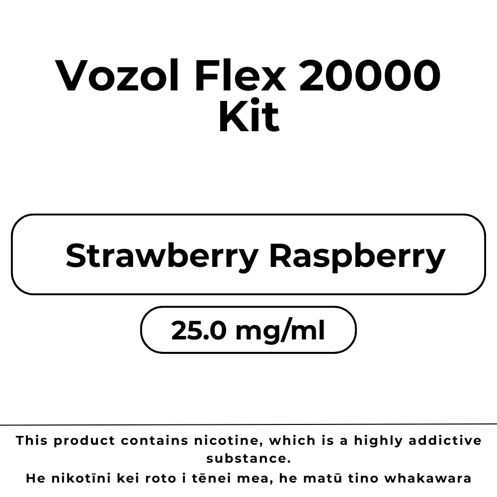 Vozol Flex 20000 Kit Strawberry Raspberry