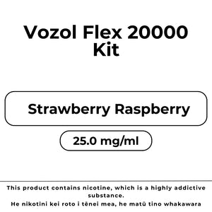 Vozol Flex 20000 Kit Strawberry Raspberry