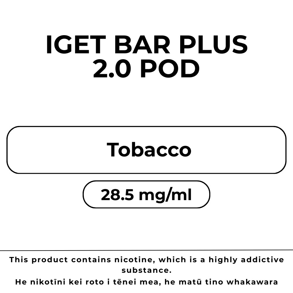 IGET Bar Plus 6k Pod Tobacco