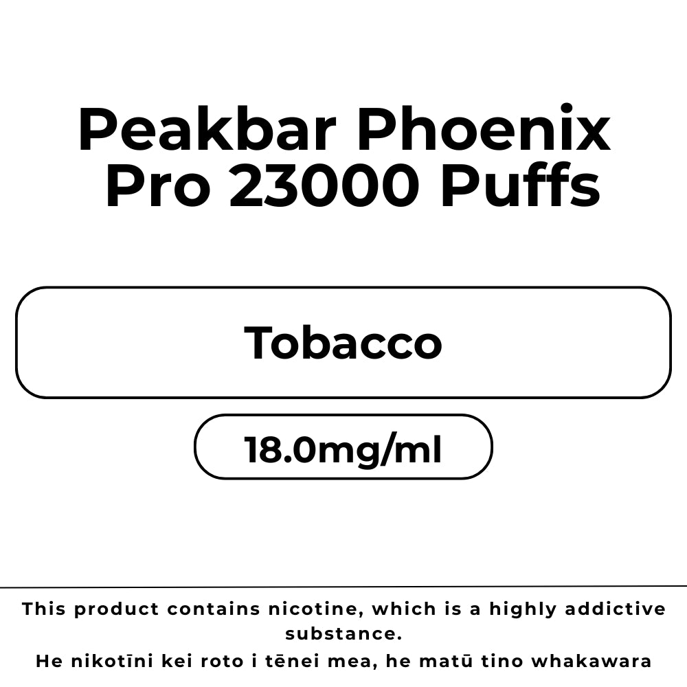 Peakbar Phoenix Pro Tobacco