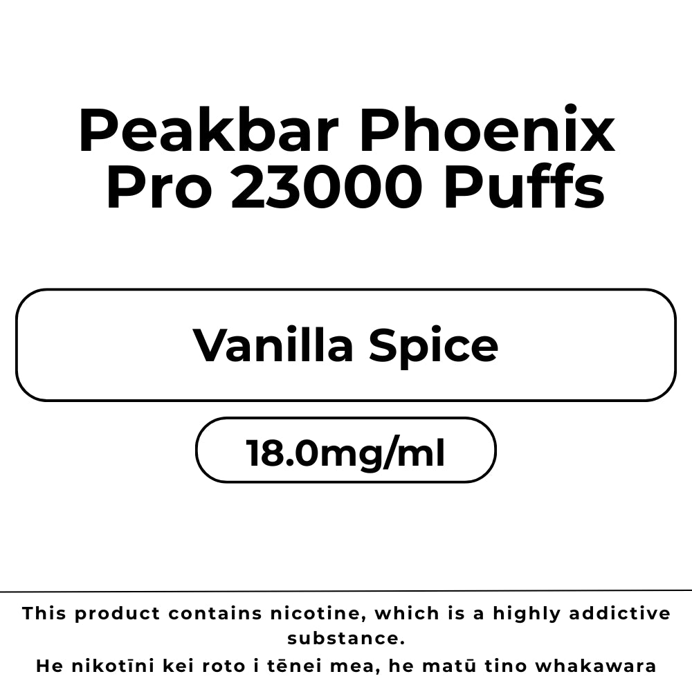 Peakbar Phoenix Pro Vanilla Spice