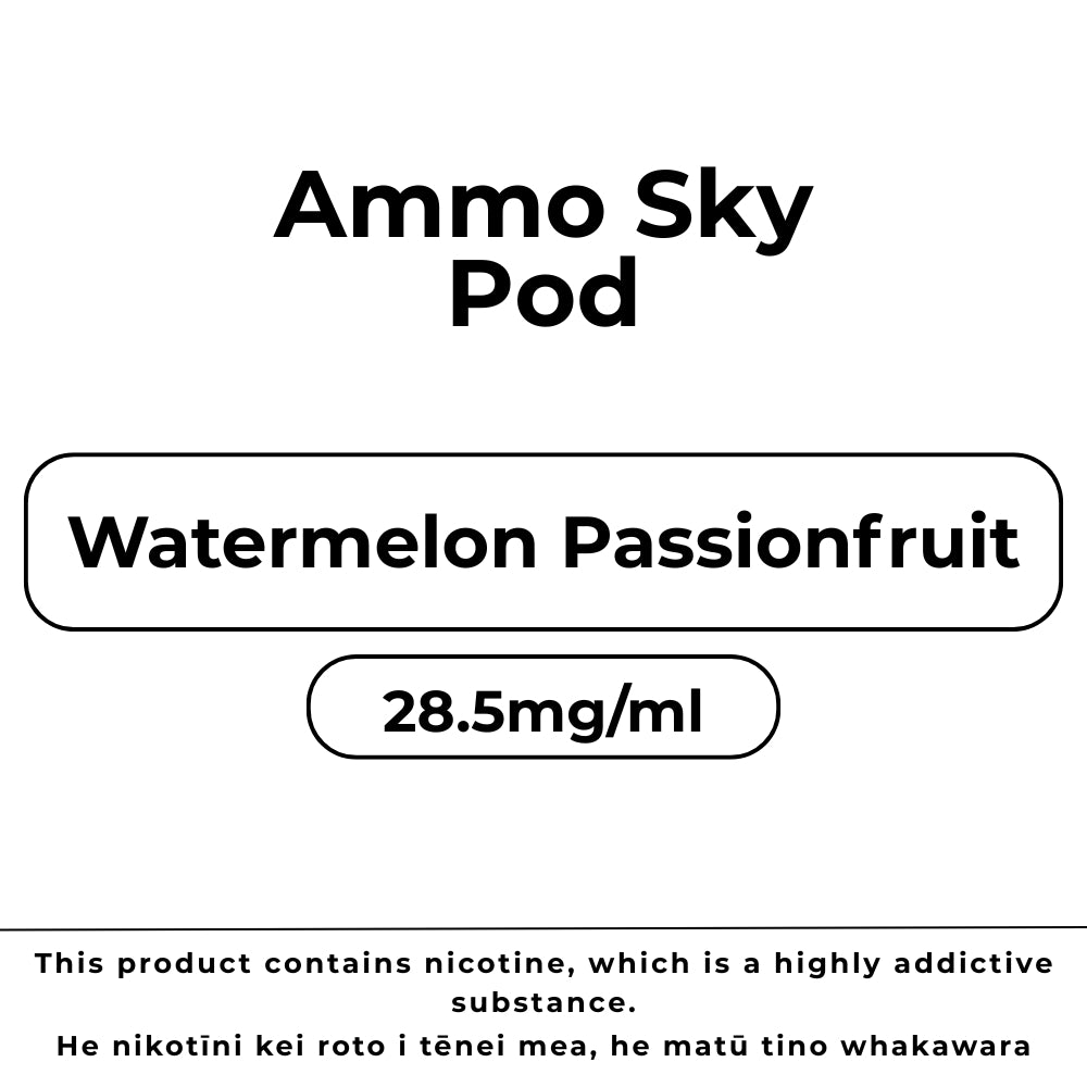 Ammo Sky Pod 28.5mg/ml Watermelon Passionfruit