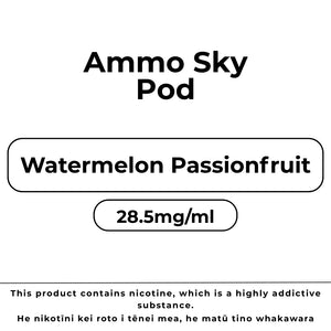 Ammo Sky Pod 28.5mg/ml Watermelon Passionfruit